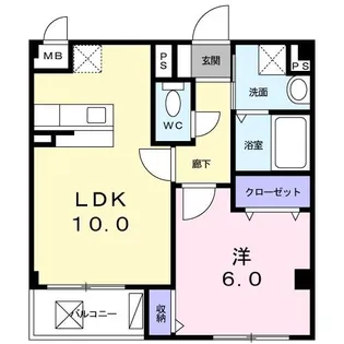 パックスヒル【3階】の間取り