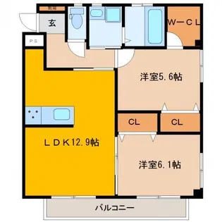 オパススリー【2階】の間取り