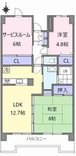 グランドール大宮【1階】の間取り