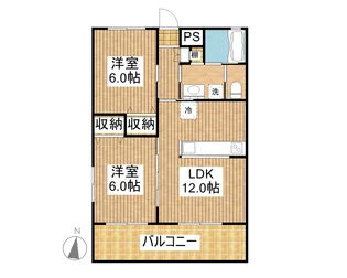 メルベーユぴさい【2階】の間取り