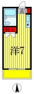 ジュネパレス松戸第16【2階】の間取り