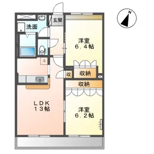 フォレストハイム【2階】の間取り