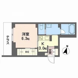 アリスティオ【1階】の間取り