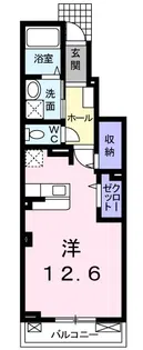 エアリーファインヒル【1階】の間取り