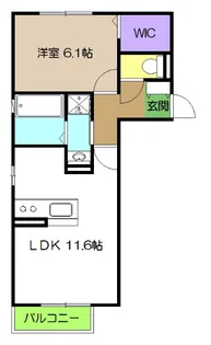 ホープ A棟【2階】の間取り