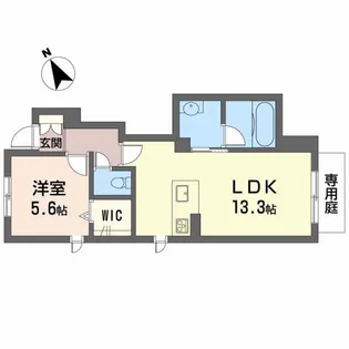 ラ メゾン デ ボヌール【1階】の間取り