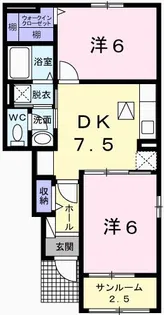 メゾン・ド・チソク【1階】の間取り
