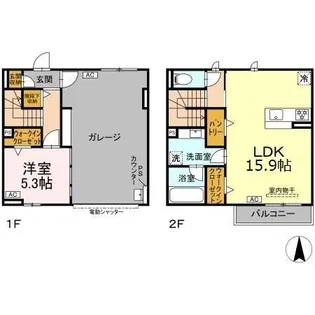 Benelle Garageの間取り