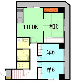 さだもりびるぢぃんぐ【4階】の間取り