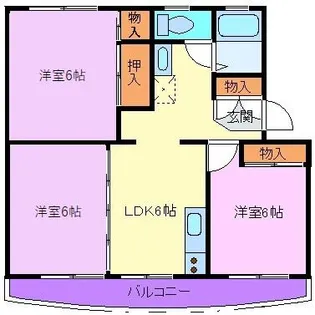 静岡県三島市中【マンション】の間取り