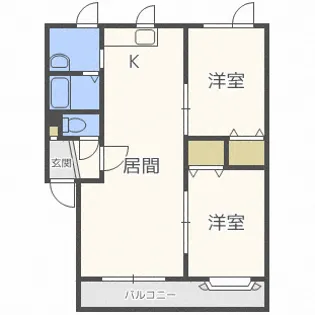 プラテーク38【1階】の間取り