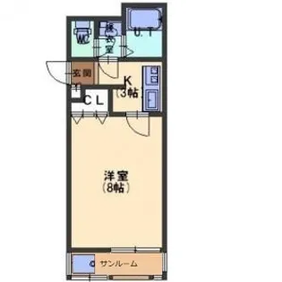 カサ・デ・ローサ【1階】の間取り