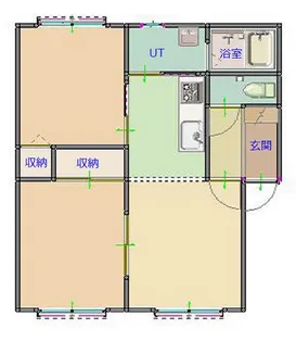 CorpoCreek yamanote【2階】の間取り