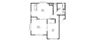 フィールズたかやまB【1階】の間取り