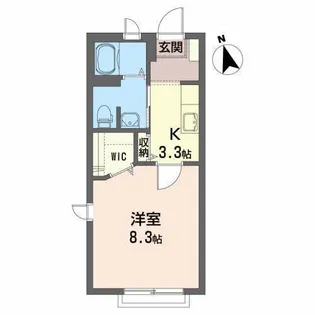 シャーメゾン ムジーク【1階】の間取り