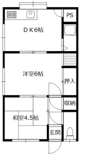 網本アパート【2階】の間取り