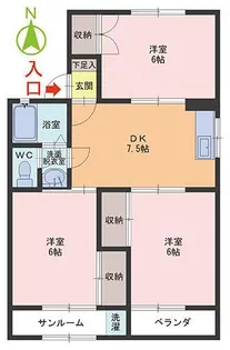 グランデドマーニ A棟【2階】の間取り