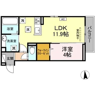 フォルトゥーナ【1階】の間取り