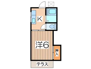 コ-ポ中里【1階】の間取り