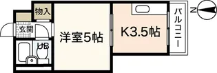 舟入 松尾ビル【6階】の間取り