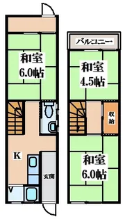 大阪府東大阪市稲葉4【一戸建】の間取り