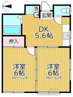 宇草ビル【2階】の間取り