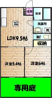 ネイヴィーフィールド大磯【1階】の間取り