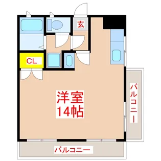 エクシード田上【1階】の間取り
