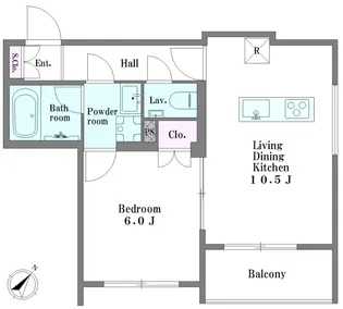 HAYAKAWACOURT sun ハヤカワコートサン【1階】の間取り