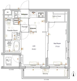 XEBEC八幡山-ジーベック八幡山-【3階】の間取り