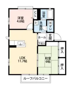 第一メグミハイツ C棟【1階】の間取り
