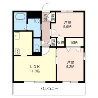 サンボナール【1階】の間取り