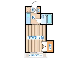 ブランドール八幡II【4階】の間取り