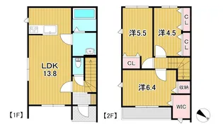 クレスト・ヒル Cの間取り