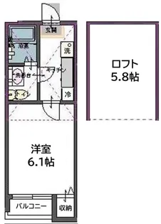 オレンジヒルズ【1階】の間取り