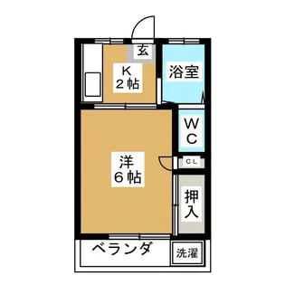 1Kの間取り画像