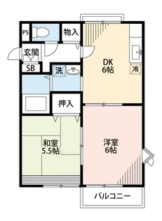 クレードル妙蓮寺B【1階】の間取り