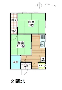 高知県高知市薊野中町【アパート】の間取り