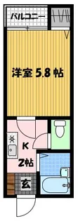 アミティ南山手【1階】の間取り