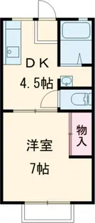 パナハイツ・A【1階】の間取り