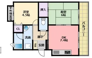 サンライト江上【3階】の間取り