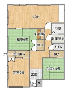 福島県いわき市東田町【一戸建】の間取り