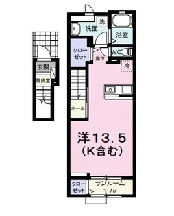 パフュームI【2階】の間取り
