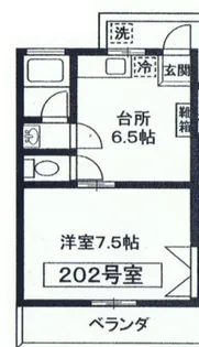 コーポ吉田【2階】の間取り