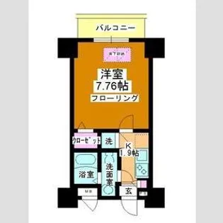 アルファコート蕨【7階】の間取り