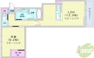 Grace六丁の目駅前【1階】の間取り