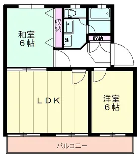 諏訪部ハイツ【3階】の間取り