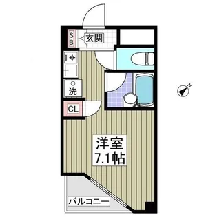 パワーク調布【2階】の間取り
