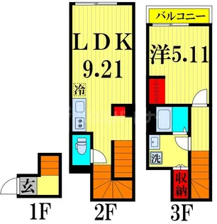 カインドネス亀有の間取り