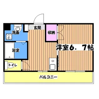 トレセリア暁町【1階】の間取り